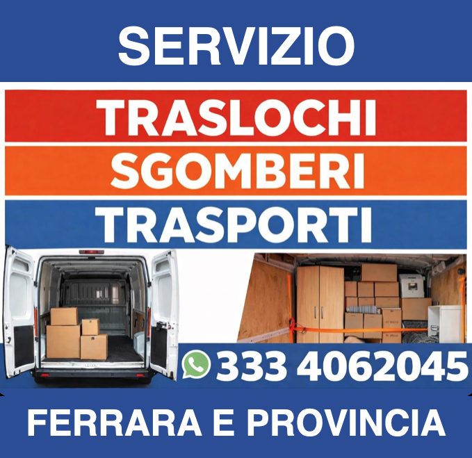 Sgombero Gratis a Ferrara - Appartamenti - Case - Mobili - Cantine - Svuota tutto
